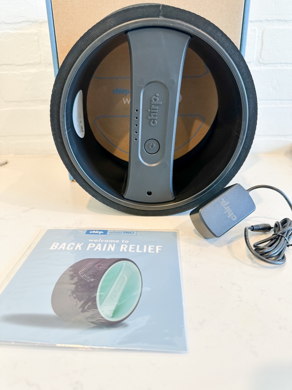 Chirp Wheel Pro Back Pain Relief Roller - Black